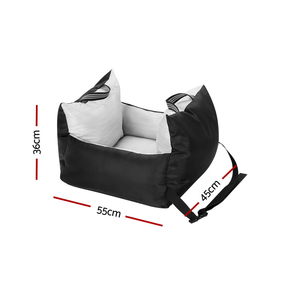 i.Pet Portable Dog Car Seat Booster – Waterproof, Non-Slip, with Safety Belt