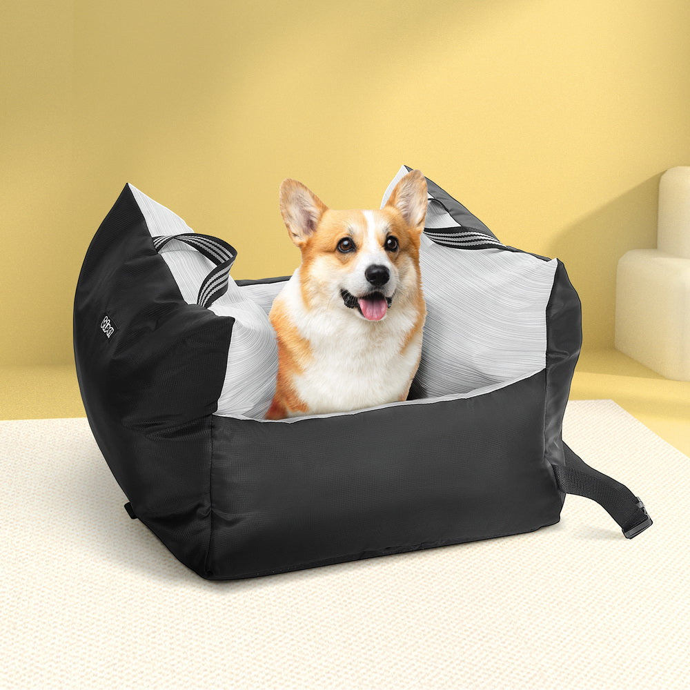 i.Pet Portable Dog Car Seat Booster – Waterproof, Non-Slip, with Safety Belt