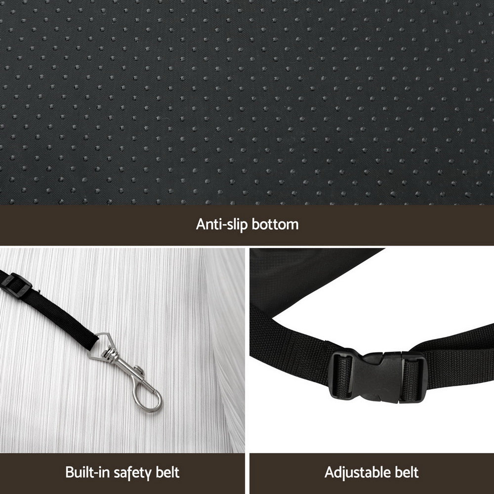 i.Pet Portable Dog Car Seat Booster – Waterproof, Non-Slip, with Safety Belt