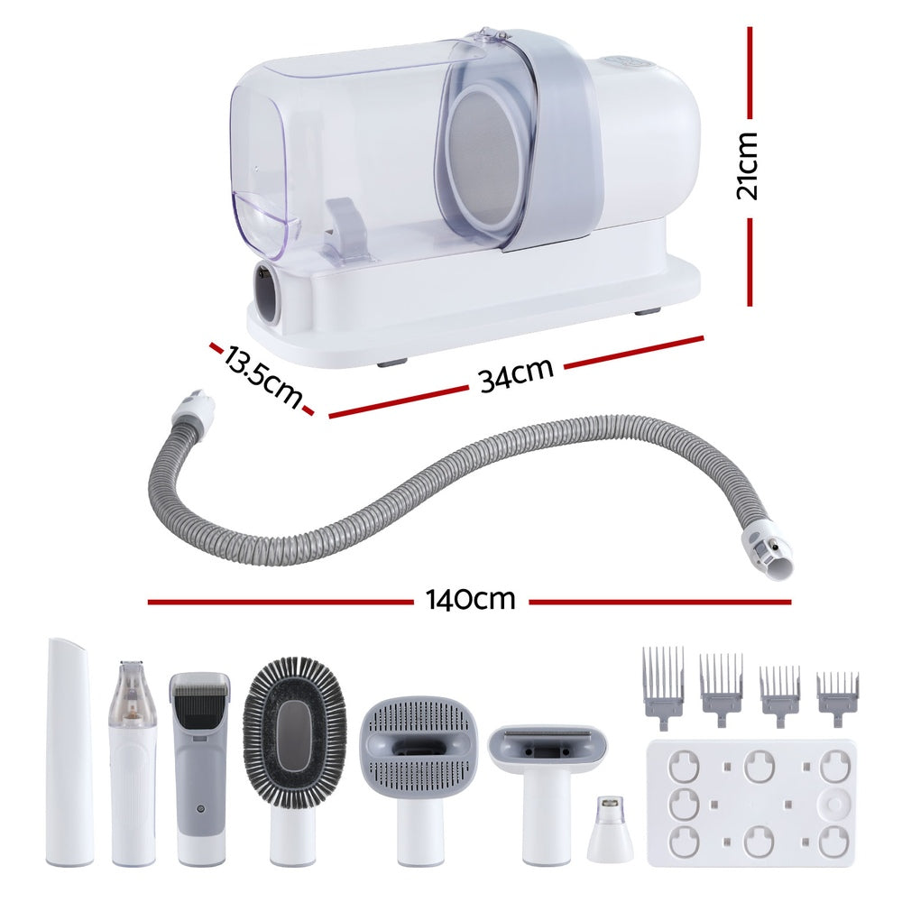 i.Pet Pet Grooming Vacuum Kit with Clipper & Brushes