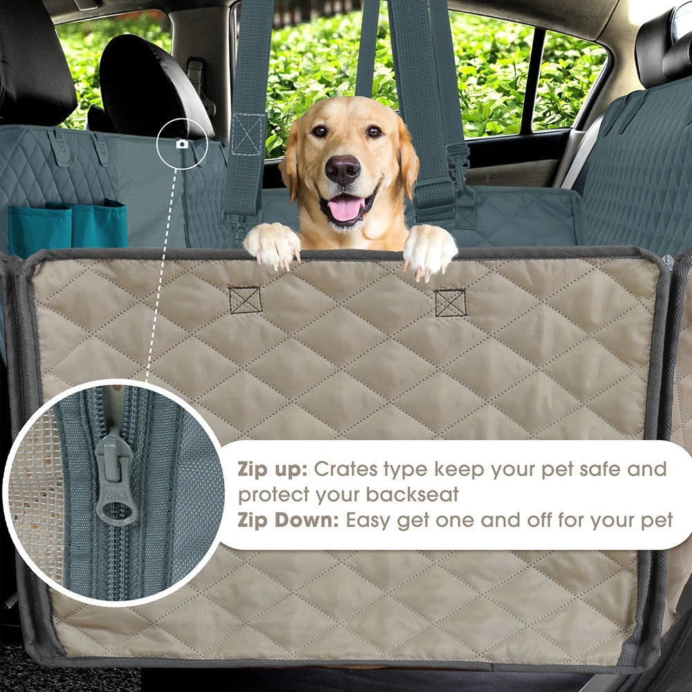 Heavy Duty Waterproof Dog Car Seat Hammock with Side Flaps