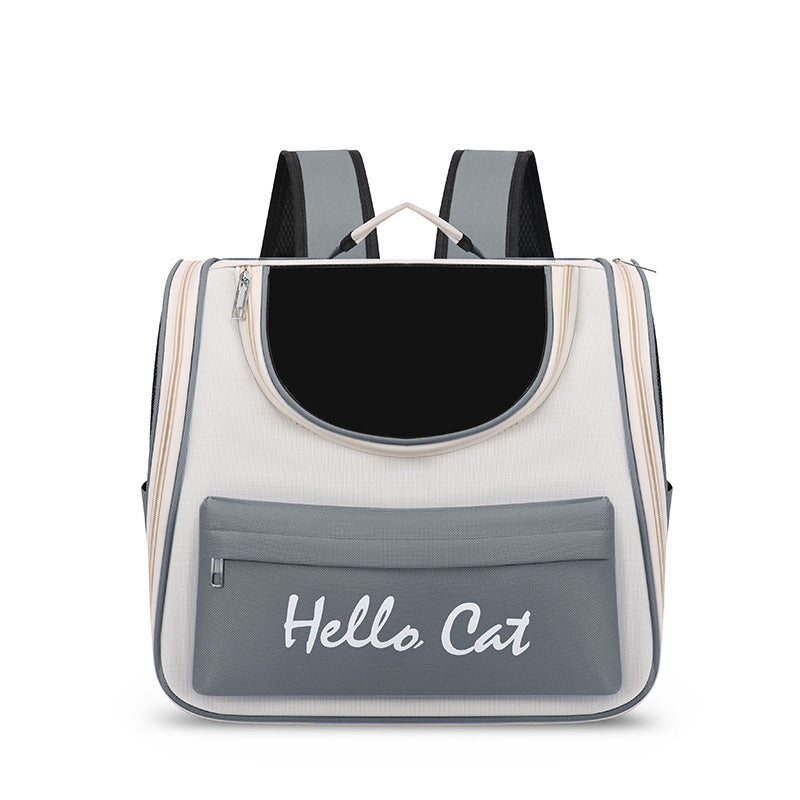 Transparent Pet Backpack – Travel Carrier for Cats & Small Dogs