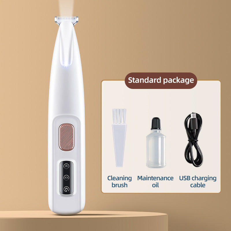 Waterproof LED Pet Trimmer – Rechargeable Clippers for Cats & Dogs