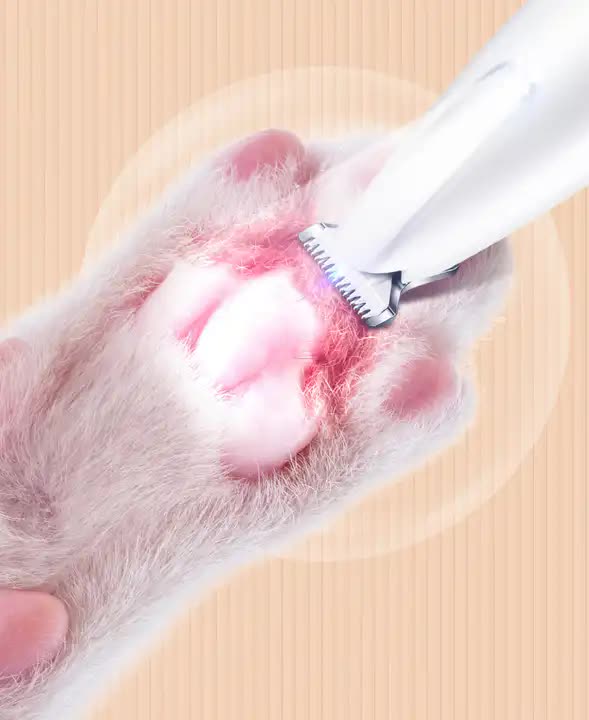 Waterproof LED Pet Trimmer – Rechargeable Clippers for Cats & Dogs