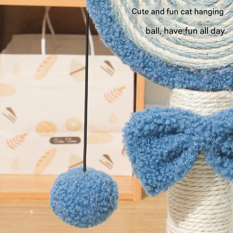 Blue Mushroom Cat Scratcher – Durable & Sofa-Protecting