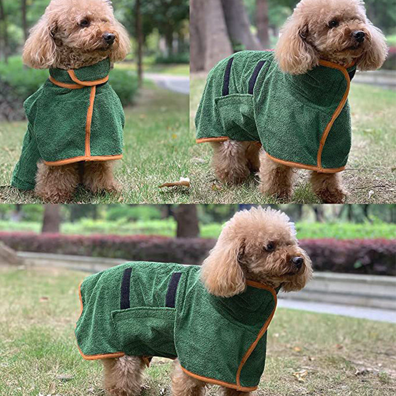 Quick-Dry Dog Bathrobe