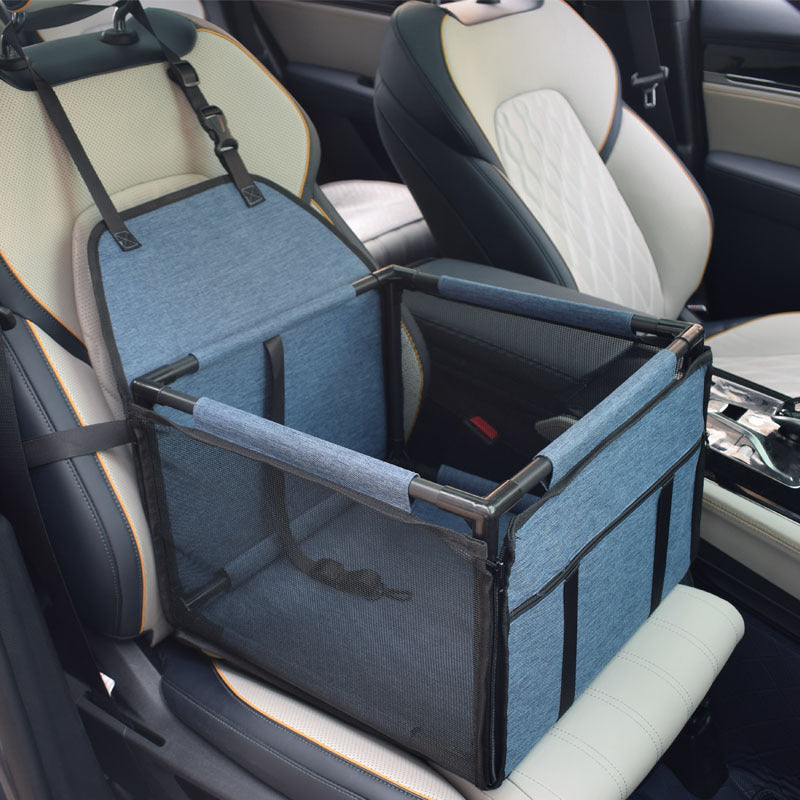 Mesh Dog Car Seat – Easy Install Booster for Small Pets
