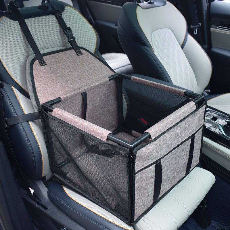 Mesh Dog Car Seat – Easy Install Booster for Small Pets