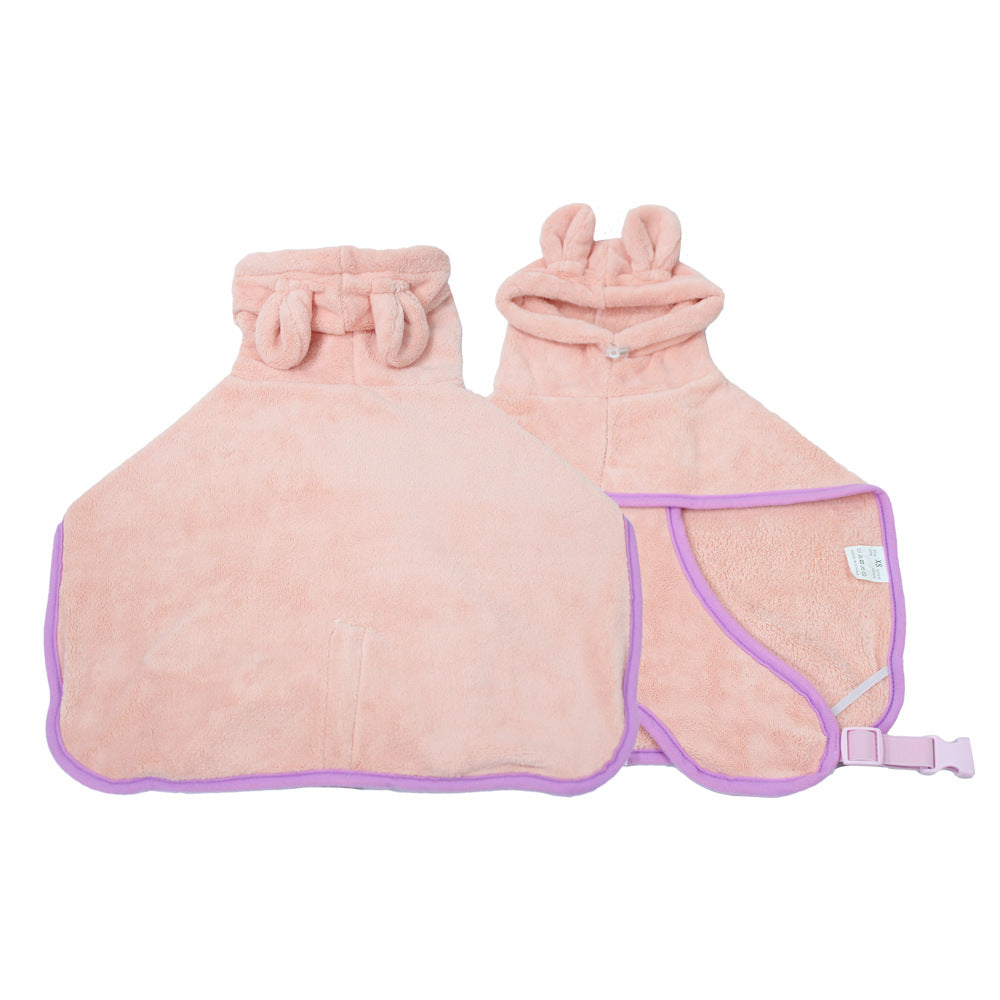 Hooded Dog Bathrobe – Absorbent & Adjustable