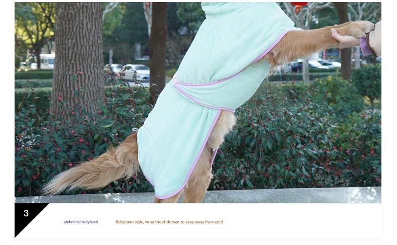 Hooded Dog Bathrobe – Absorbent & Adjustable