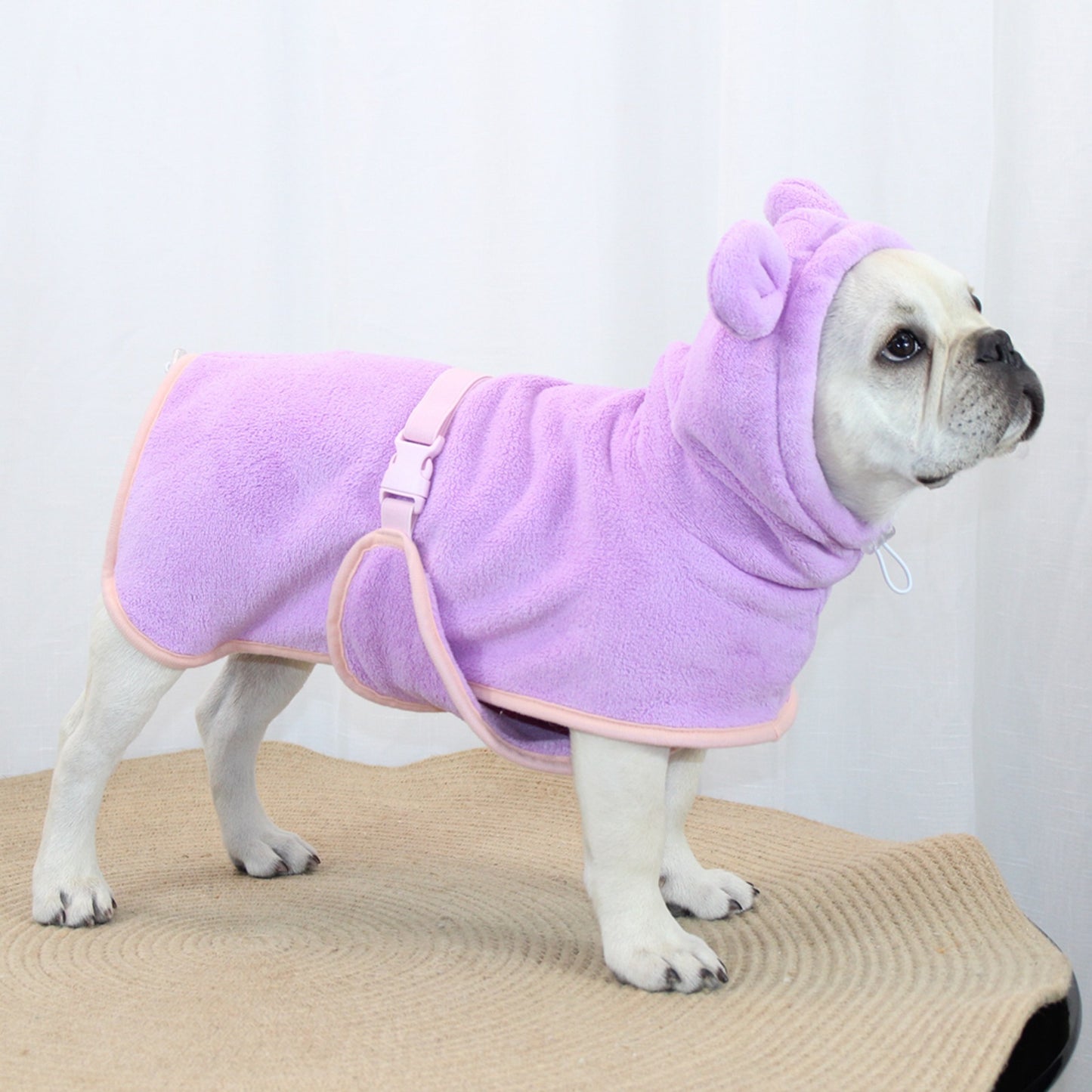 Hooded Dog Bathrobe – Absorbent & Adjustable