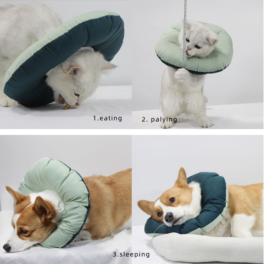 Green Soft Adjustable Pet Recovery Collar – Size L
