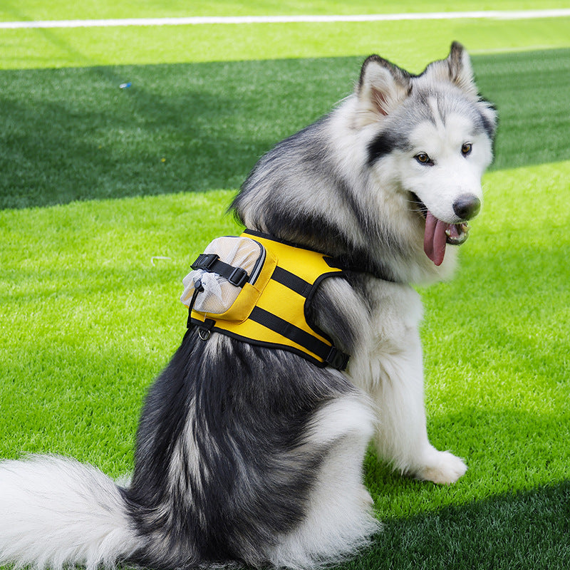 Dog Harness Vest with Backpack – Padded, Reflective, Adjustable