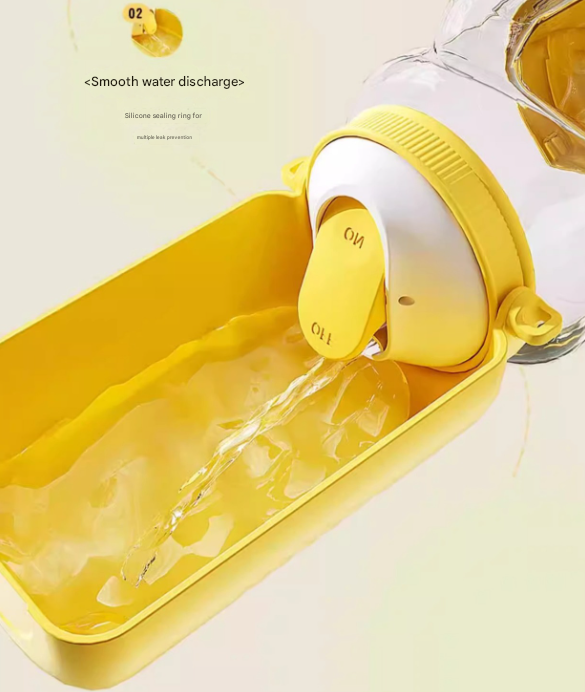 White 2-in-1 Pet Travel Bottle – Water & Food Dispenser with Strap