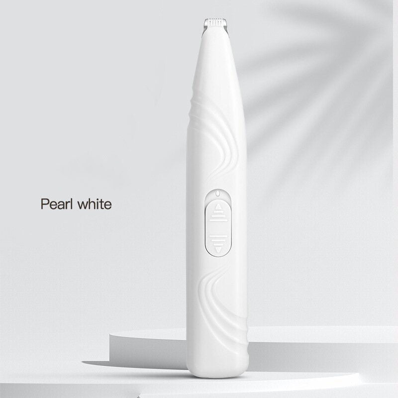 Pearl White Rechargeable Pet Hair Trimmer