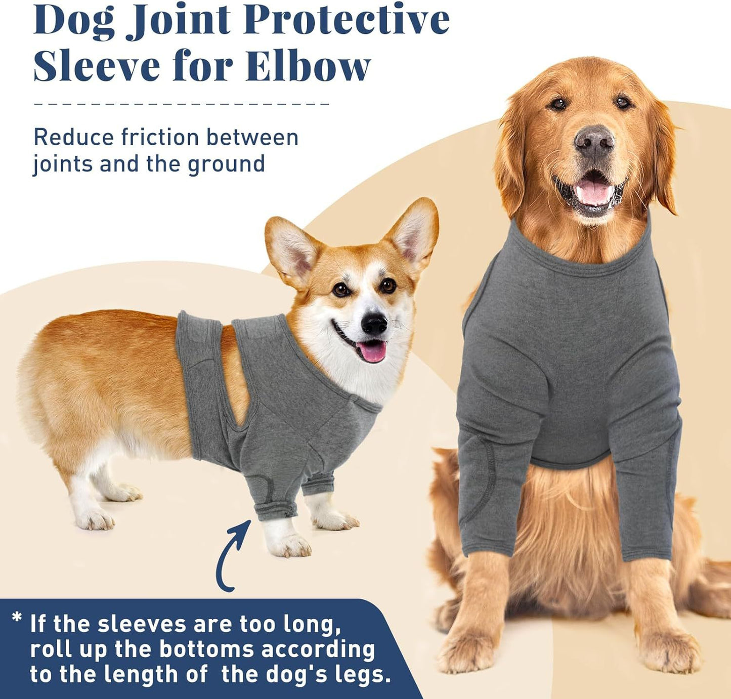 Pet Front Leg Protective Sleeve – Elastic Dog Leg Guard for Post-Surgery Protection