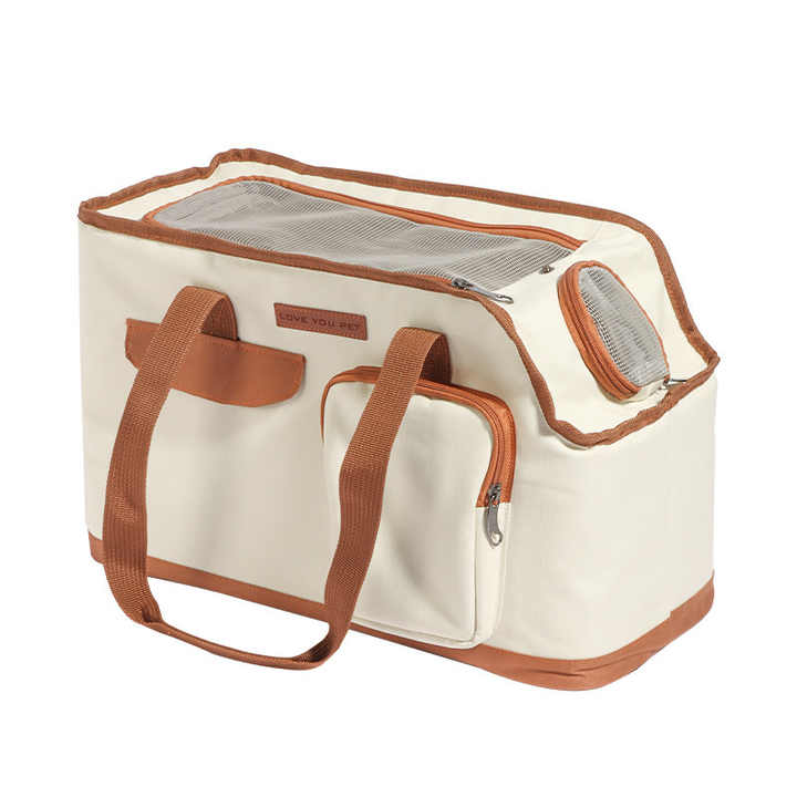 Toast Soft-Sided Cat Carrier Bag – Large Capacity Pet Travel Tote with Top Zipper