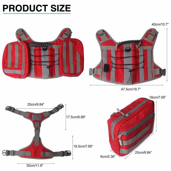 Adventure Tactical Dog Backpack – Adjustable Saddle Harness