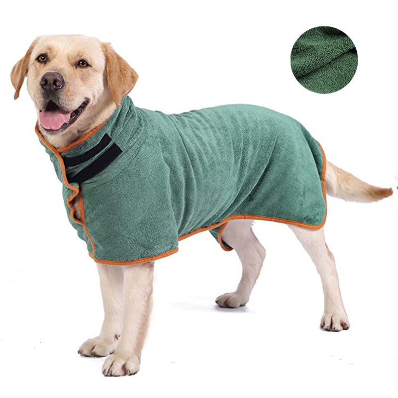 Quick-Dry Dog Bathrobe
