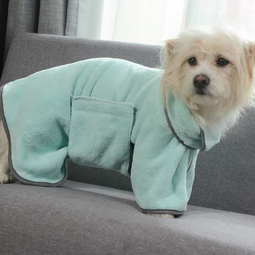 2PCS Dog Bathrobe Towels – Soft & Absorbent