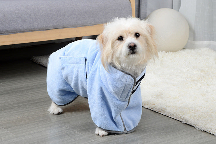 2PCS Dog Bathrobe Towels – Soft & Absorbent