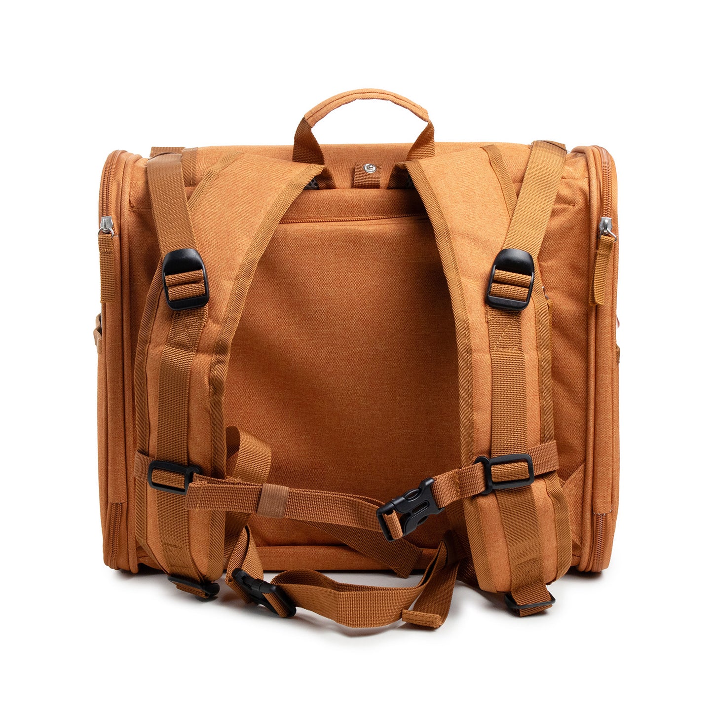 Brown Pet Carrier Backpack – Stylish & Comfortable for Cats & Small Dogs