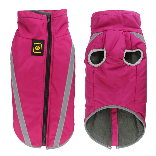 Reflective Dog Jacket – Waterproof & Warm Winter Coat for Large Dogs