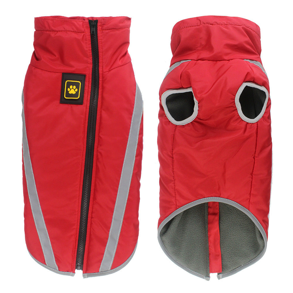 Reflective Dog Jacket – Waterproof & Warm Winter Coat for Large Dogs