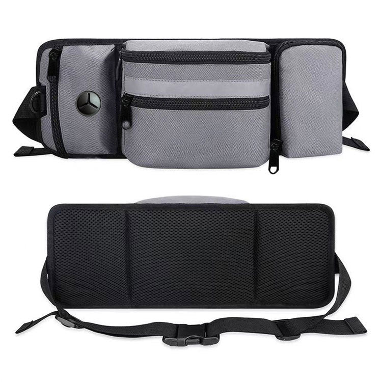 Grey Dog Training Belt Bag with Water Bottle Holder – Multi-Function
