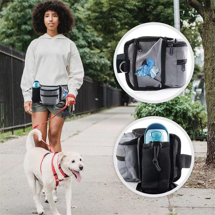 Black Dog Training Belt Bag – Multi-Function with Water Bottle Holder