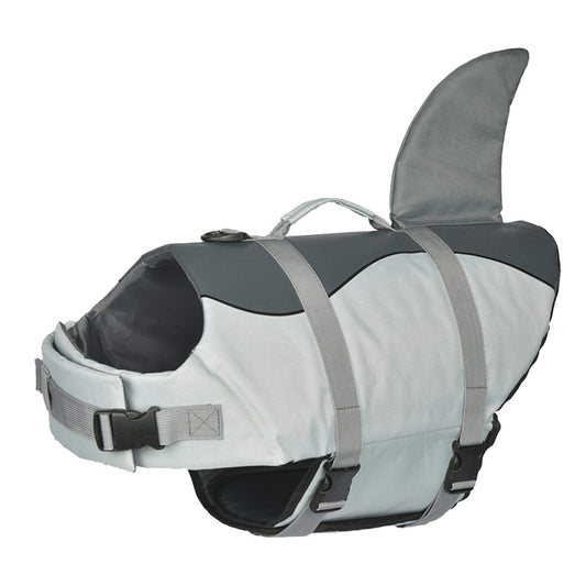 Life Jacket for Dogs - Summer Swimming Safety Vest with Shark Fin