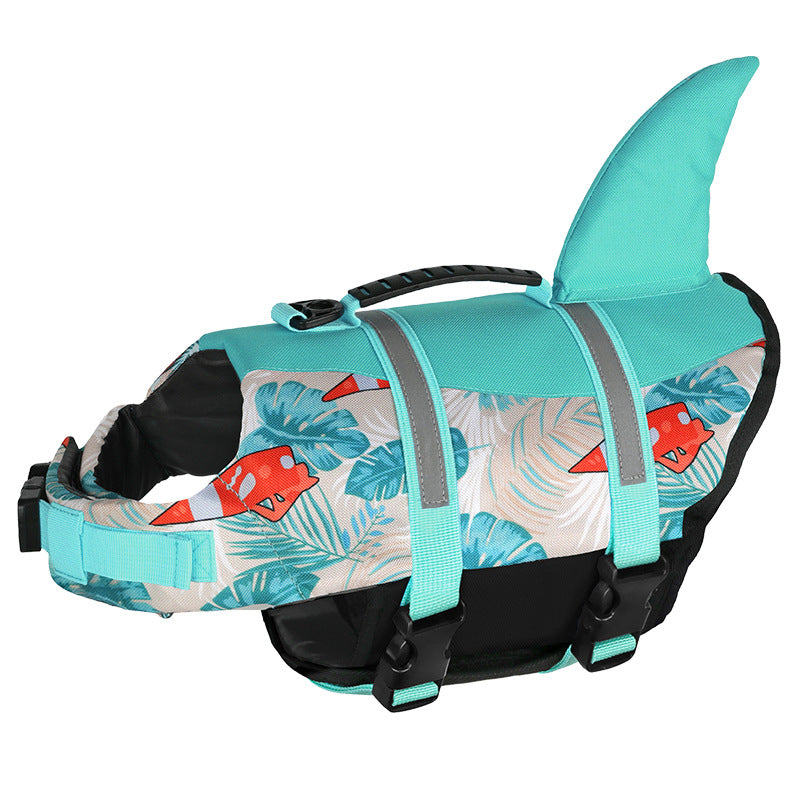 Life Jacket for Dogs - Summer Swimming Safety Vest with Shark Fin
