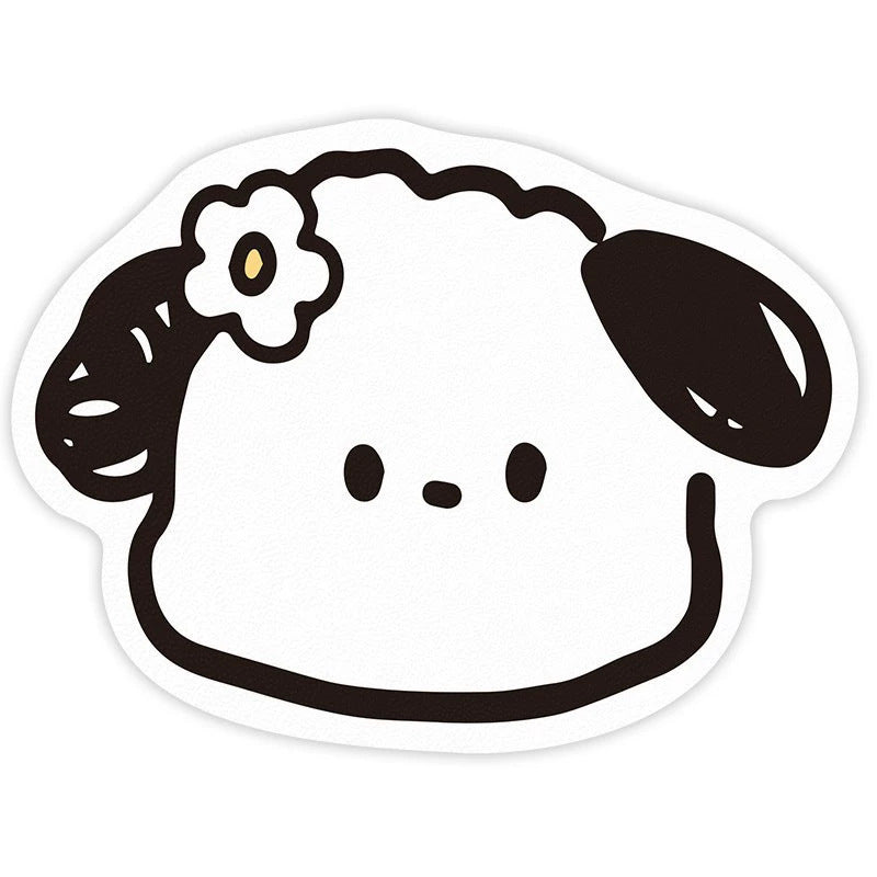 2 Pcs Cartoon Pet Feeding Mat - Splash-Proof and Easy to Clean