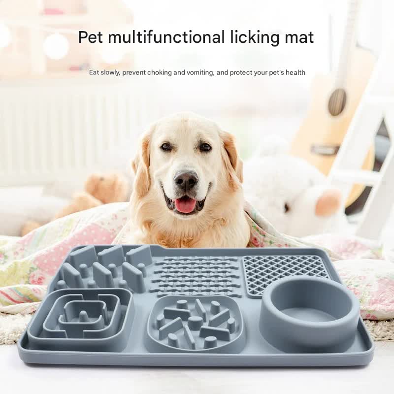 Slow Feeder Lick Mat with Suction Cups