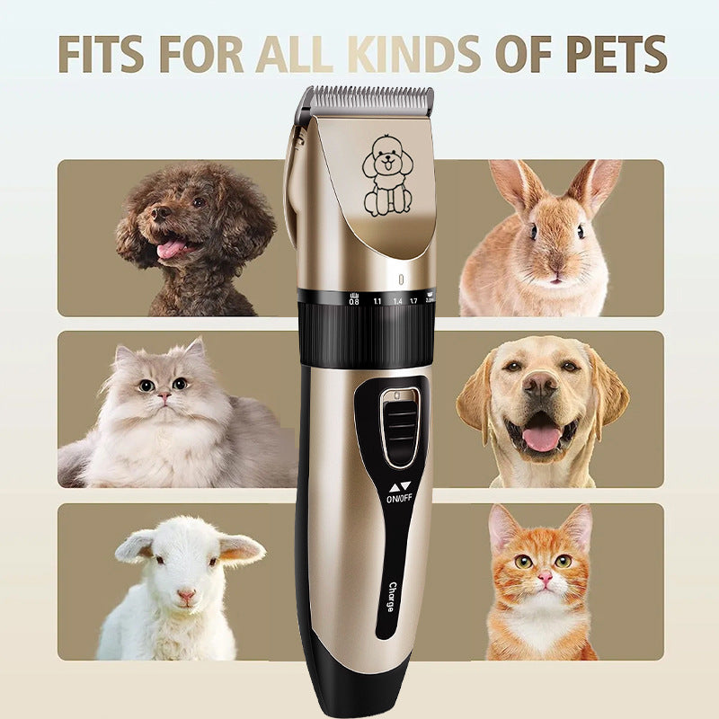 Platinum Rechargeable Pet Hair Clipper – Low Noise, Ceramic Blades, 5-Speed