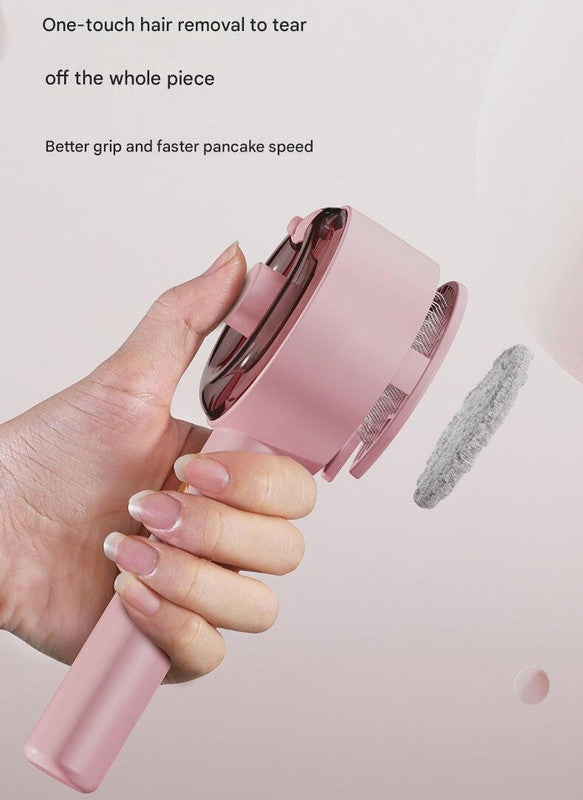Pink Rechargeable Pet Grooming Brush with UVC & Mist Spray