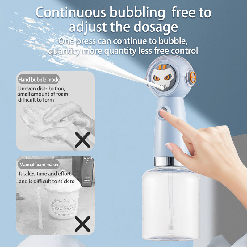 White Electric Pet Shampoo Foamer – Dense Foam, Quiet & Easy Bath