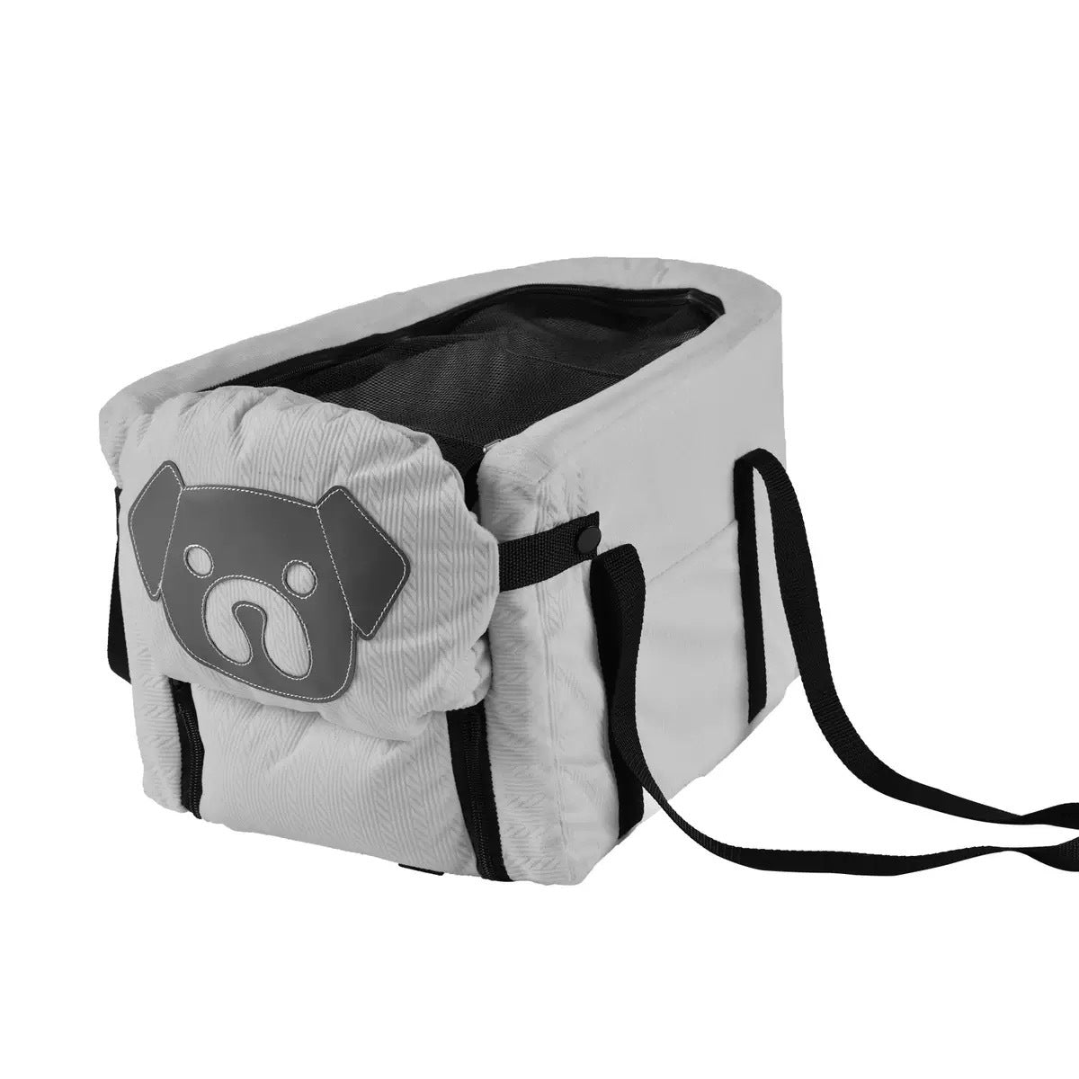 Grey Pet Car Booster – Small Dog & Cat Seat