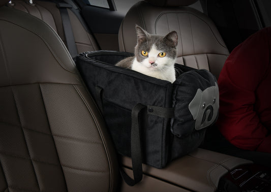 Black Pet Car Booster – Small Dog & Cat Seat