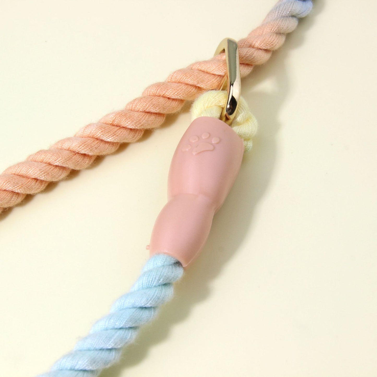 Rainbow Ombre Rope Dog Leash - Durable Nylon Slip Lead for Small & Medium Breeds