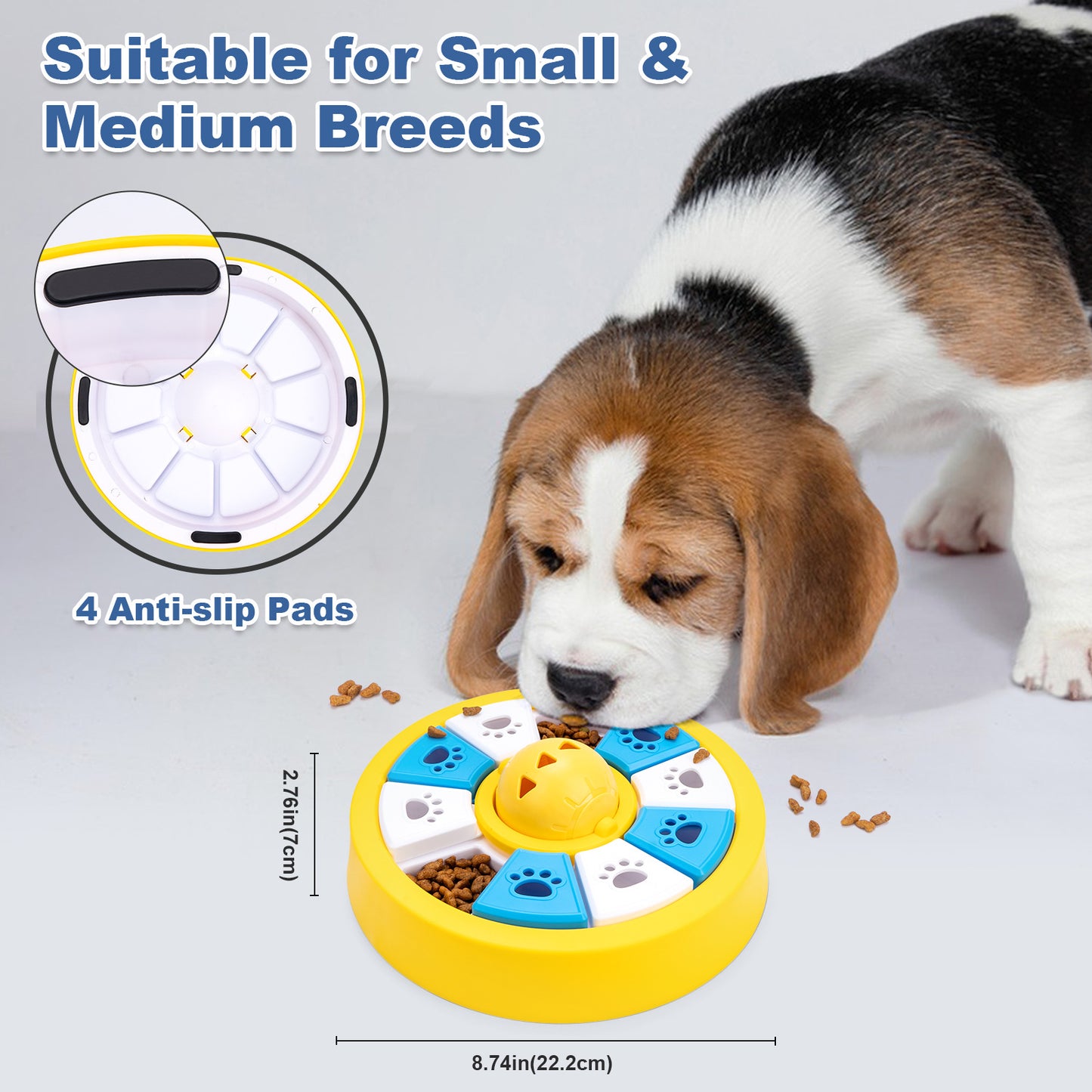 Interactive Dog Puzzle Feeder - Slow Feeder for IQ Training & Mental Stimulation