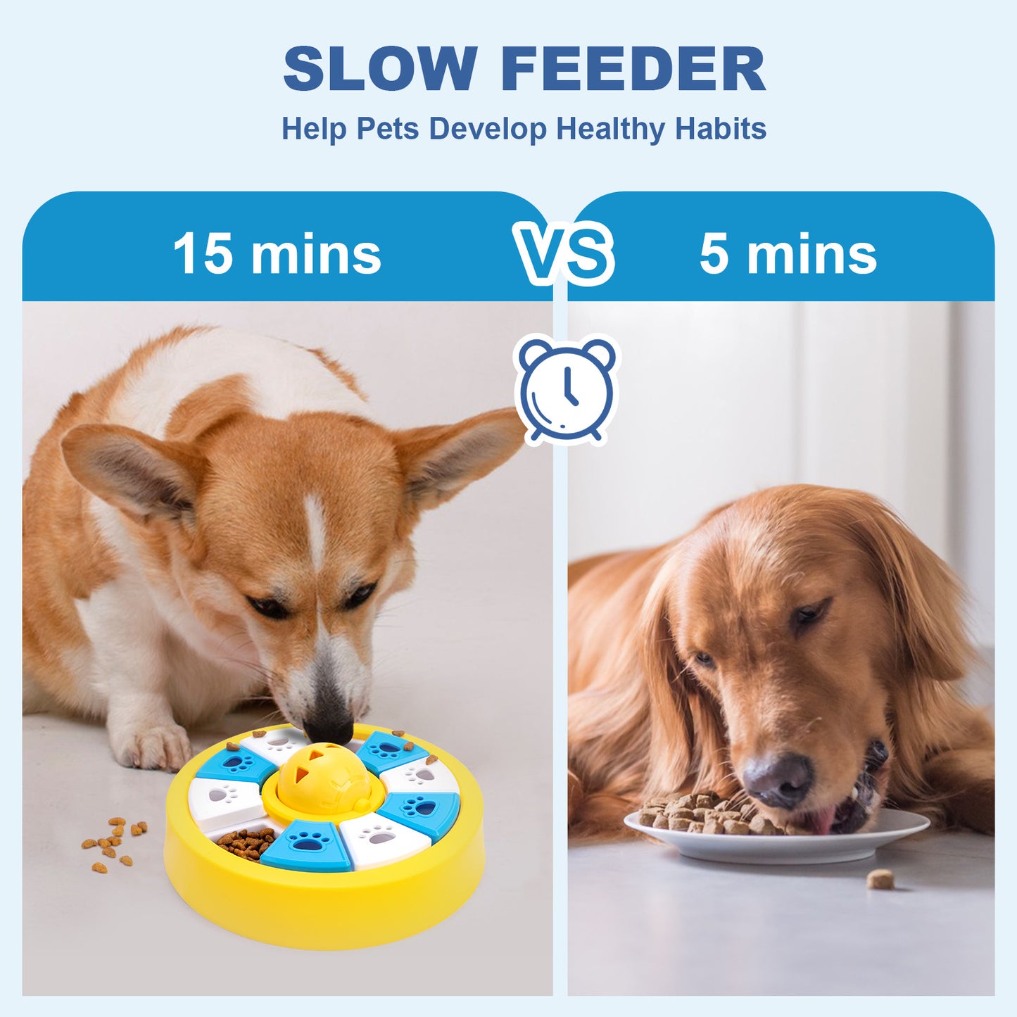 Interactive Dog Puzzle Feeder - Slow Feeder for IQ Training & Mental Stimulation
