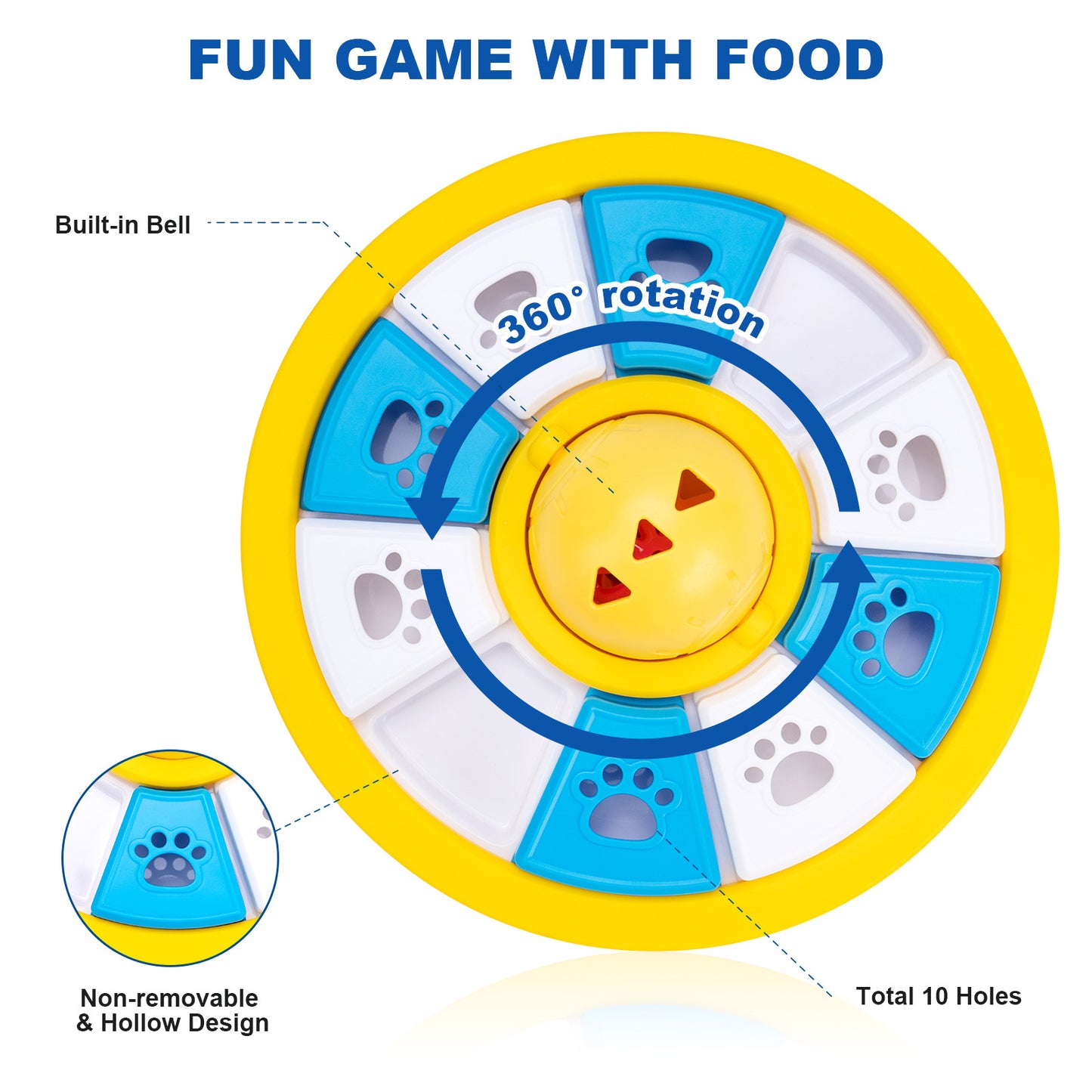 Interactive Dog Puzzle Feeder - Slow Feeder for IQ Training & Mental Stimulation