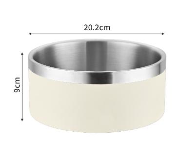 Stainless Steel Pet Bowl – Non-Slip, Anti-Tip. Beautifully designed.