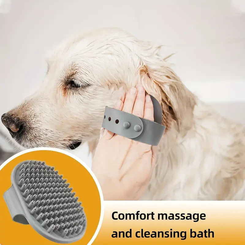 Grey 9-Piece Professional Pet Grooming Kit – Brushes, Clippers, Combs & Scissors with Bag
