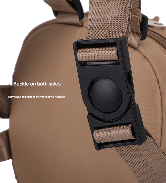 Adorable Monster Small Pet Backpack Harness - Treat Pouch with Poop Bag Dispenser