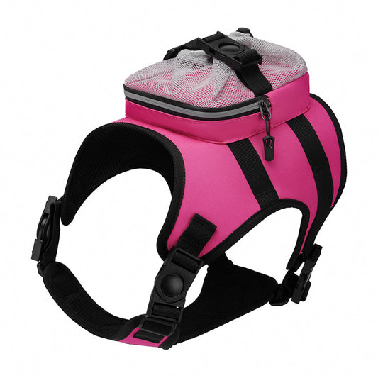 Dog Harness Vest with Backpack – Padded, Reflective, Adjustable