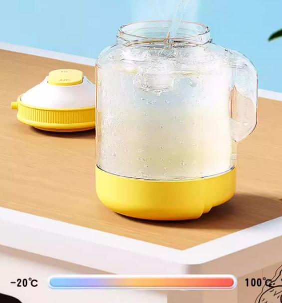 White 2-in-1 Pet Travel Bottle – Water & Food Dispenser with Strap