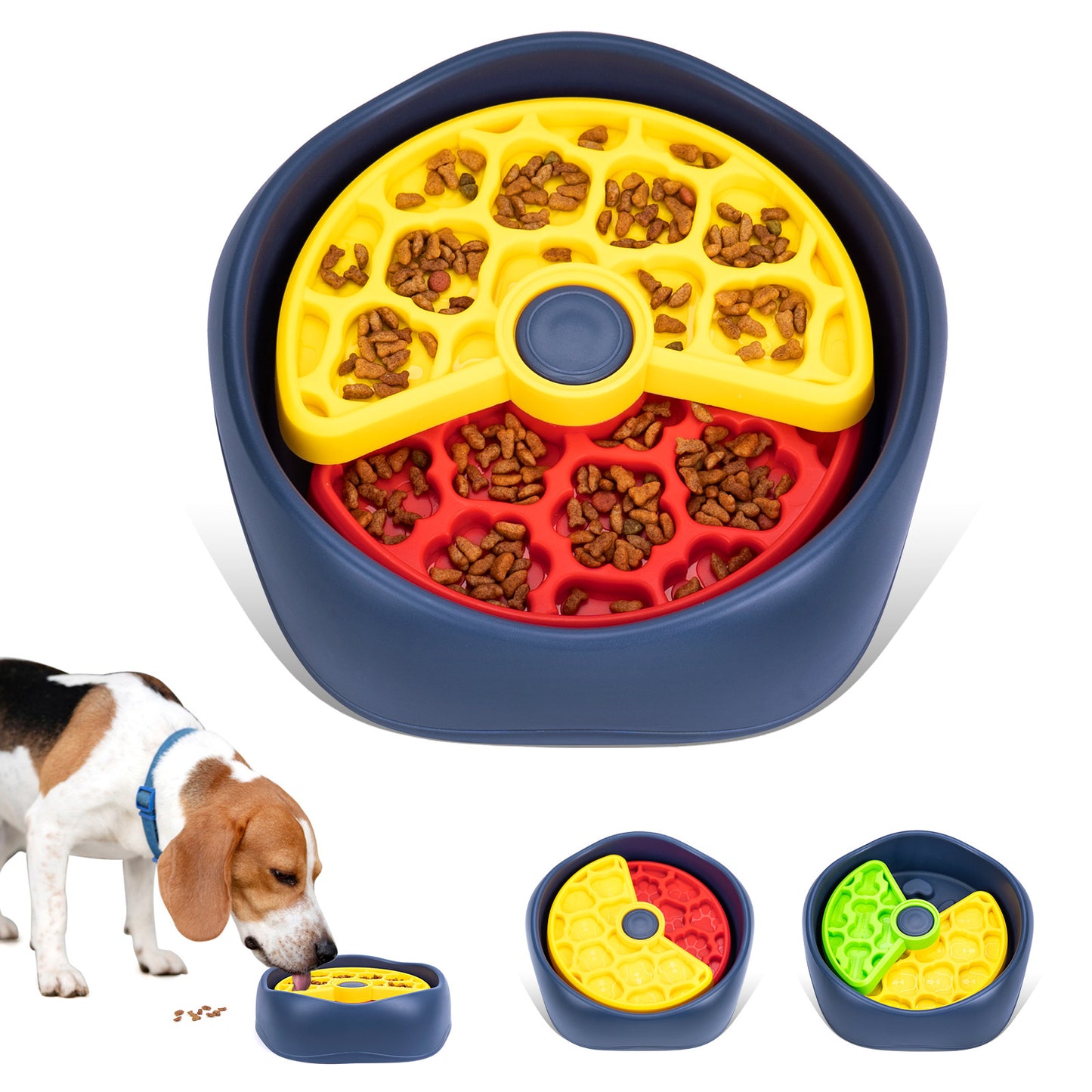 Interactive Dog Puzzle Feeder Bowl - Slow Eating & Mental Stimulation