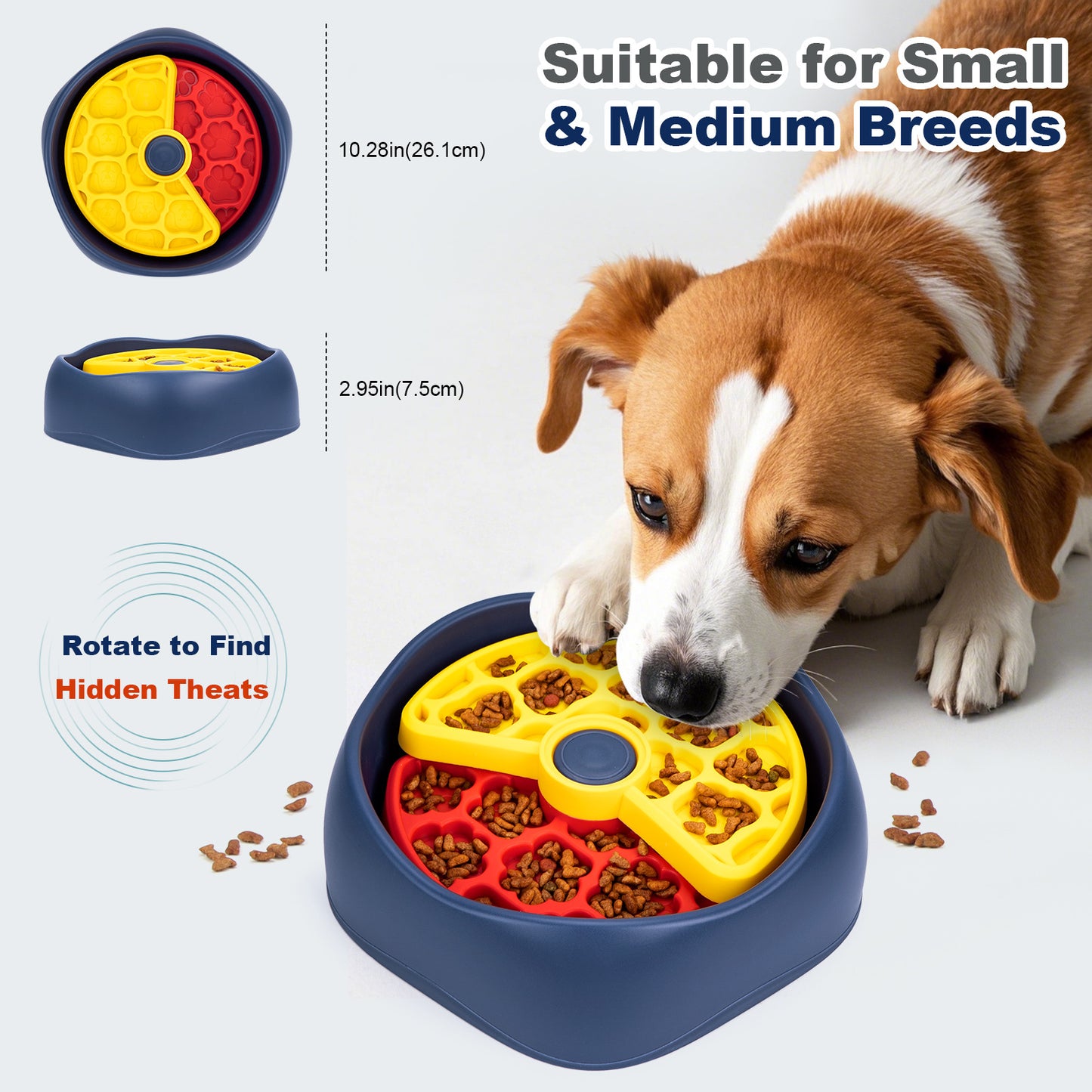 Interactive Dog Puzzle Feeder Bowl - Slow Eating & Mental Stimulation